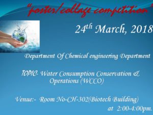 "Poster/collage"  Competition @ Room no. 302-Biotech building