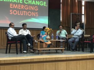 Discussion on the occasion of "WORLD ENVIRONMENT DAY"on the topic "CLIMATE CHANGE, EMERGING SOLUTIONS". @ Radhakrishan Hall