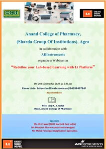 Redefine your Lab-based Learning with Lt Platform @ Anand College Of Pharmacy